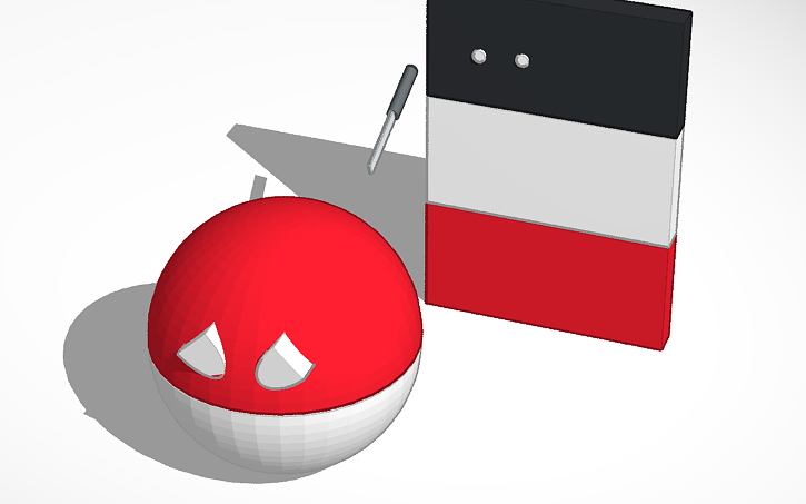 Reichtangle Image 3D design Polandball and Reichtangle - Tinkercad
