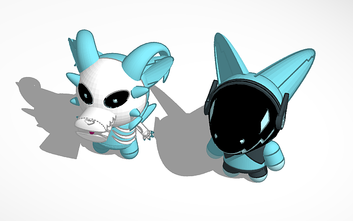 3D design Copy of chibi riot and protogen tamashi (Blue Version ...