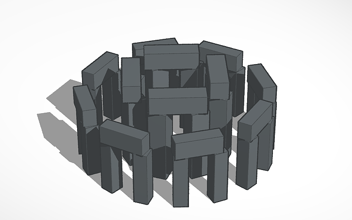 3D design stonehedge | Tinkercad