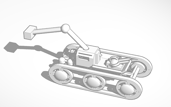 Cad Block Mars Rover 3D design Copy of Copy of Mars Rover - Tinkercad