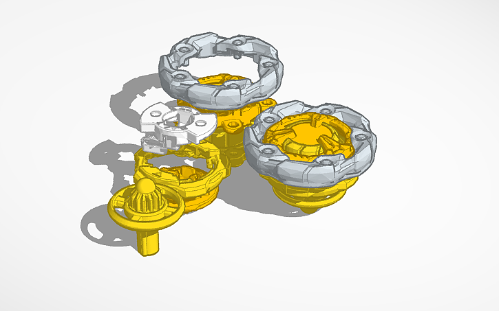3D design (Prototype)Beyblade X/UX Wizard Rod/5-70/DB - Tinkercad