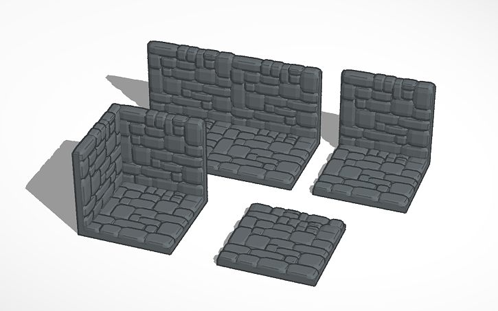 3D Design Dungeon Tiles 28mm Scale Tinkercad 3D Design Dungeon Tiles 28mm Scale Tinkercad