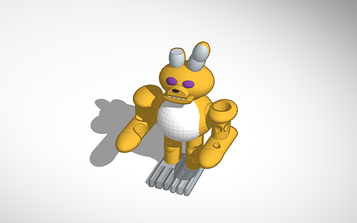 3D design spring trap - Tinkercad