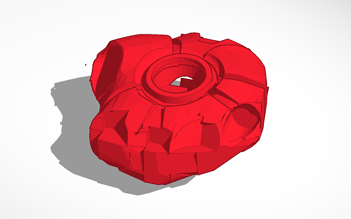 3D design Iron man hand part - Tinkercad