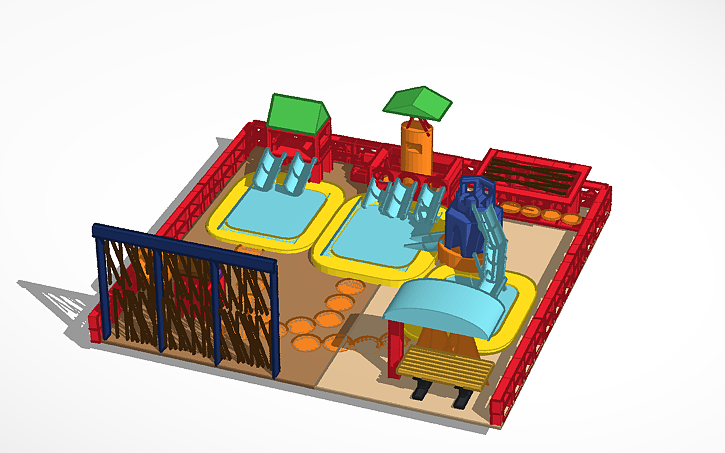 3D design Parque Acuatico - Tinkercad