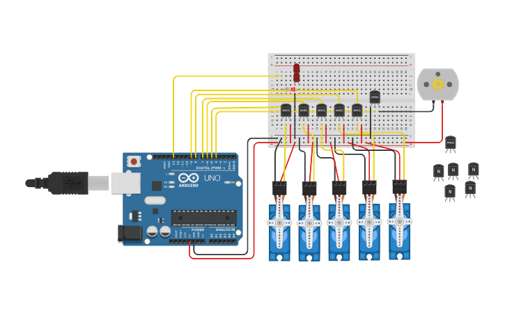 Circuit design Project Theodore Rabbit - Tinkercad