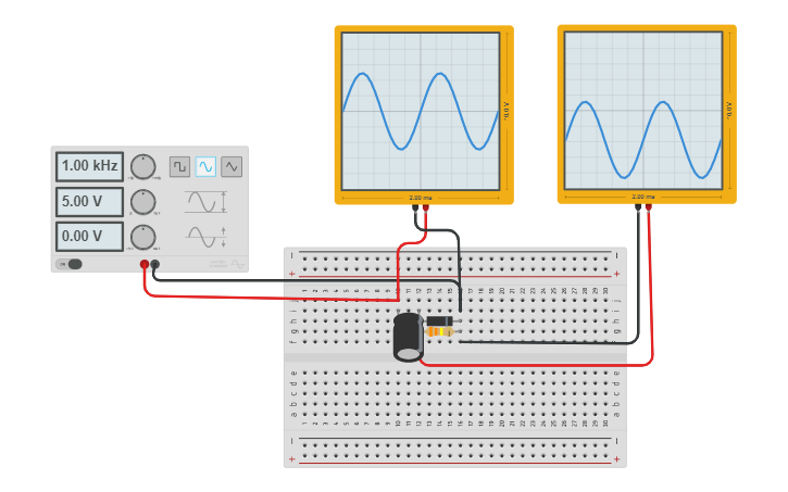 Circuit design 2005834 -ve Clamper | Tinkercad