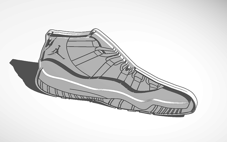 3D design Jordan XI shoe Fahim - Tinkercad