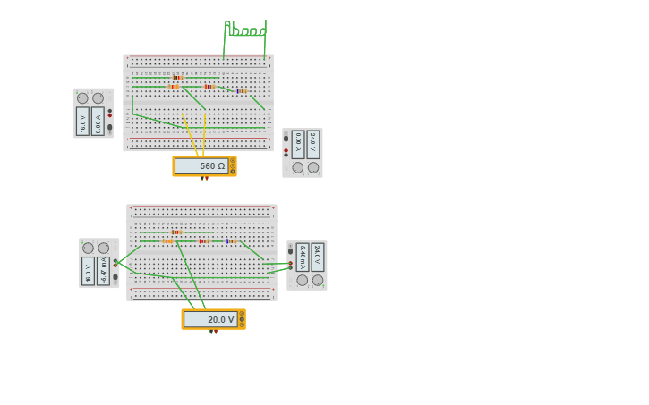 Circuit design Rth | Tinkercad