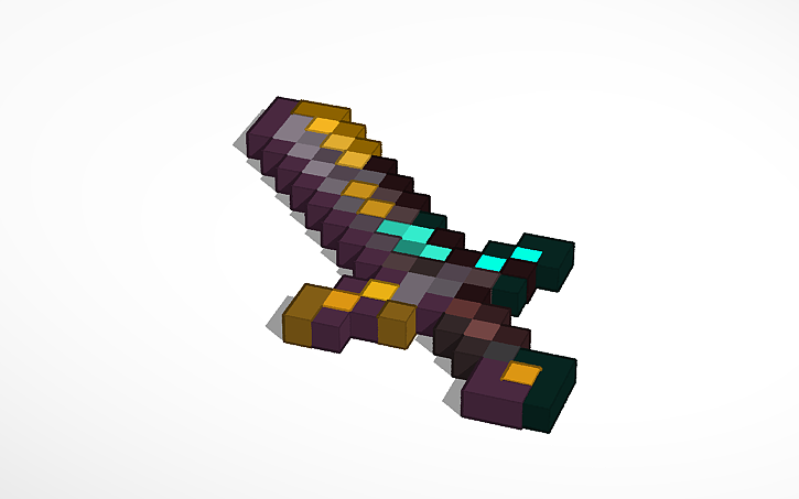 Netherite Minecraft Sword