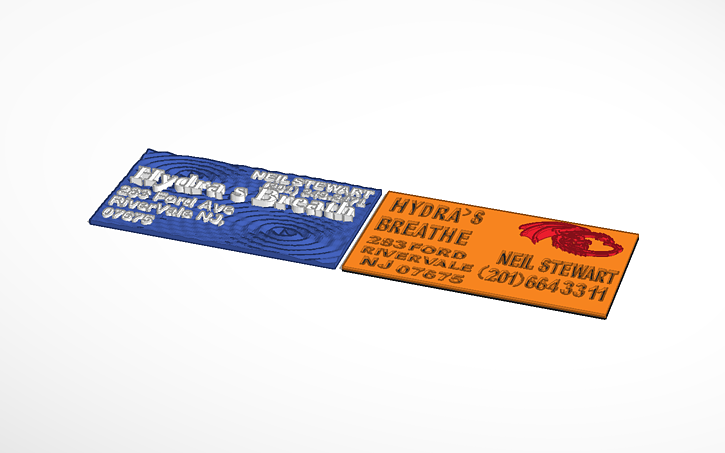 3d Design Business Card 02 Tinkercad 3d Design Business Card 02 Tinkercad