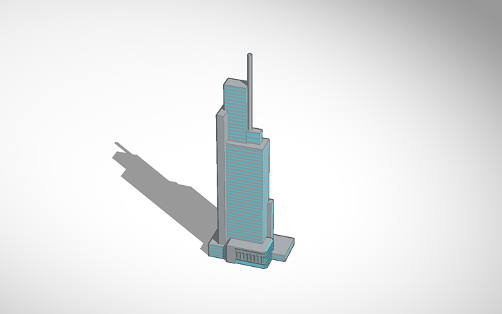 3D design Modern Skyscraper - Tinkercad