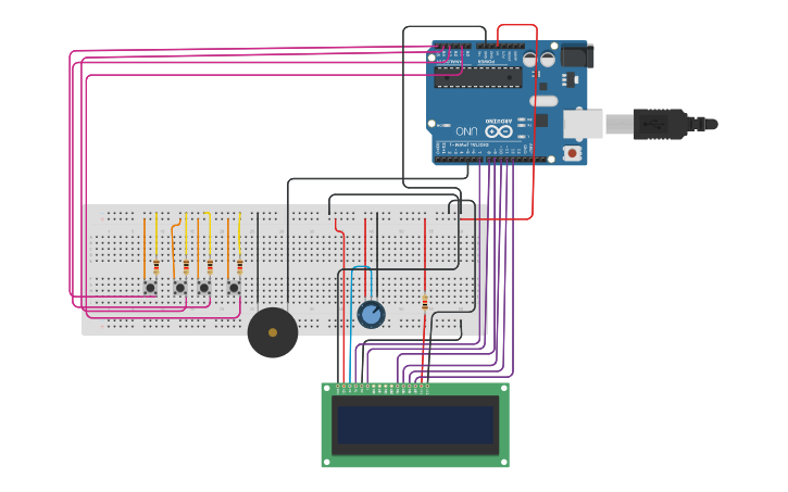 Circuit design temporizador arduino - Tinkercad