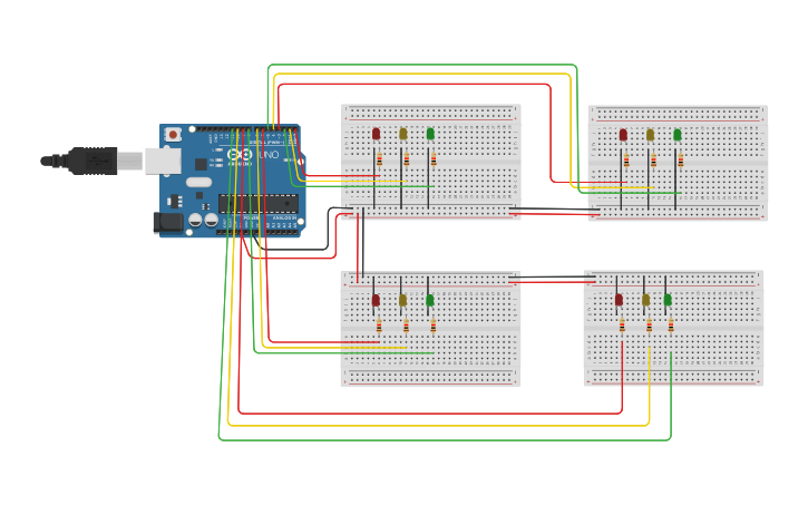 Circuit design LamPu Simpang 4 M Faiz Al Adhim - Tinkercad