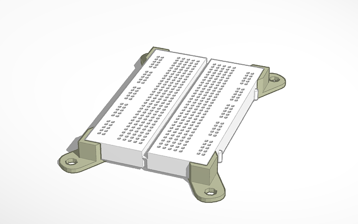 3D design BreadBoard - Tinkercad