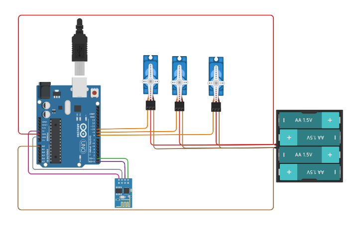 Circuit design Diagrama Arduino | Tinkercad