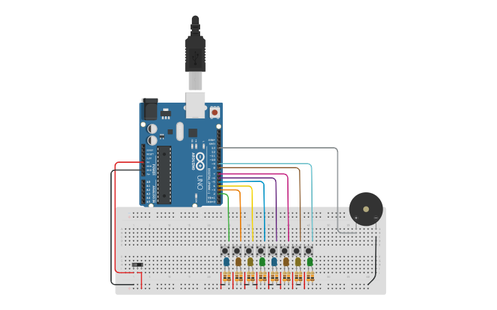 Circuit Design Arduino Piano Circuit Tinkercad 0008