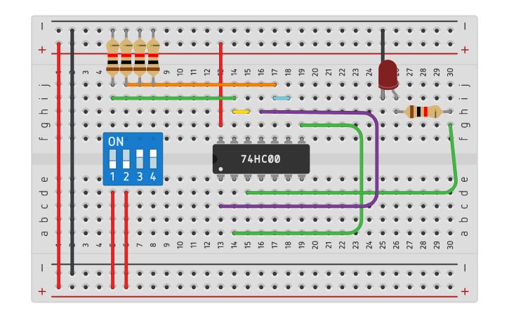 Circuit design gate - Tinkercad