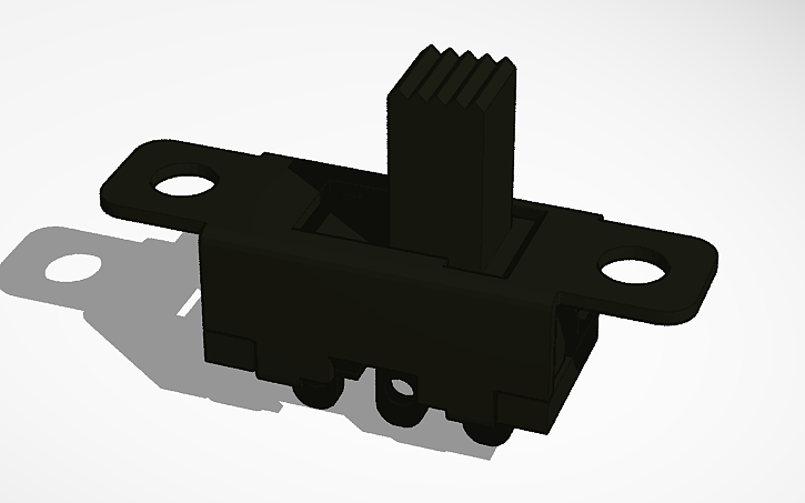 3D design spdt slide switch - Tinkercad