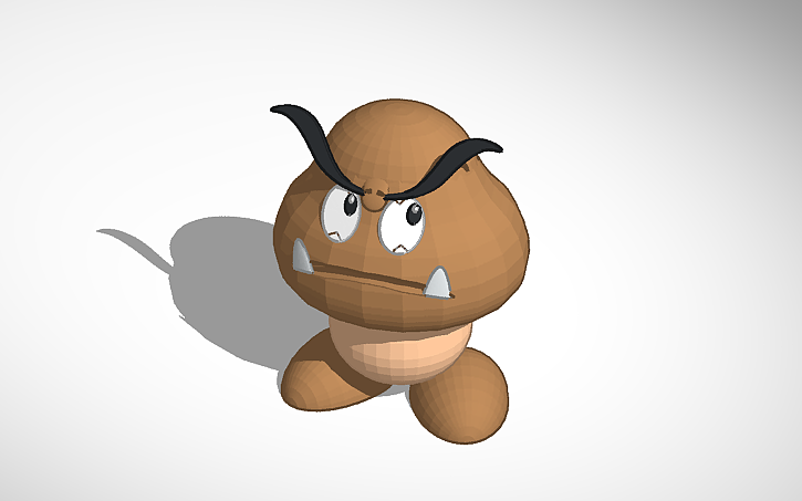 3d Design Goomba Tinkercad