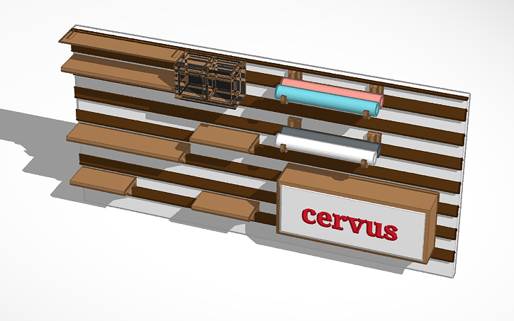 3D design French Cleat Wall - Tinkercad
