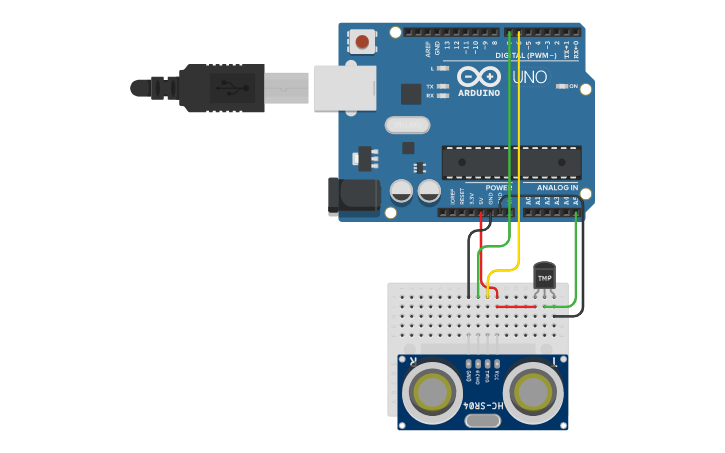 Circuit design Measure Distance with the Ultrasonic Distance Sensor ...