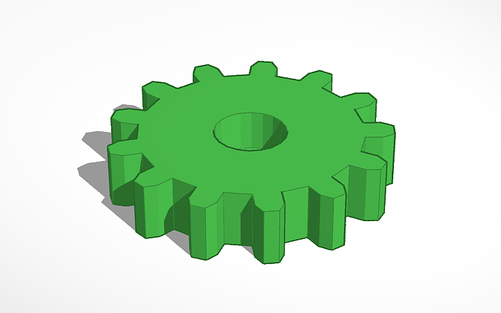 3D design Servo Lock - Gear (Book Lock Box) - Tinkercad