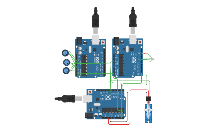 Circuit design I2c - Tinkercad