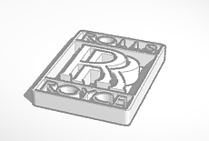 3D design Rolls Royce logo keyring | Tinkercad