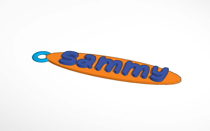 3D design sammy keychain | Tinkercad