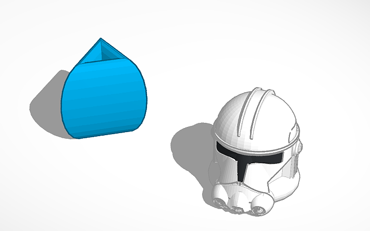 3D design Star Wars Clone trooper Phase 2 helmet - Tinkercad
