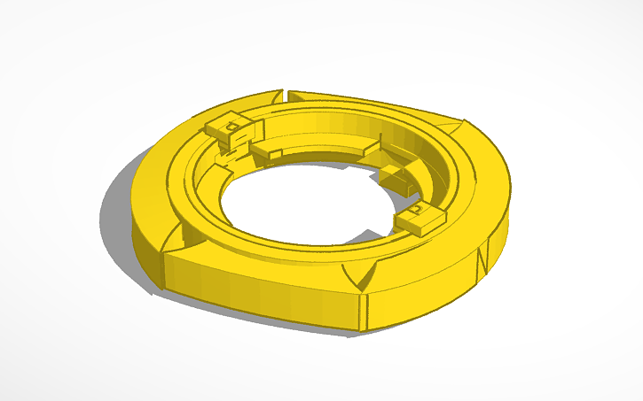 3D design Disc Frame - Cresent | Tinkercad