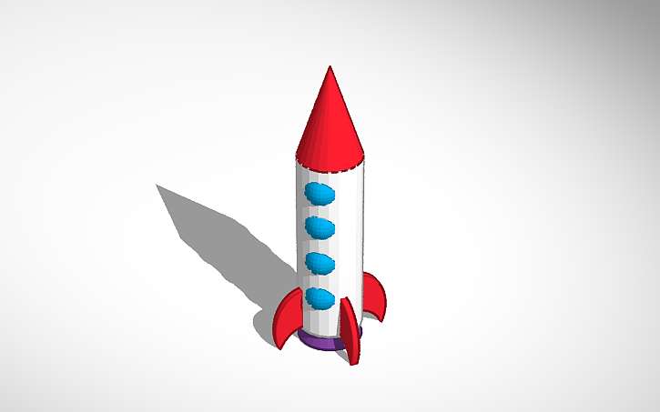 3D design Rocket - Tinkercad