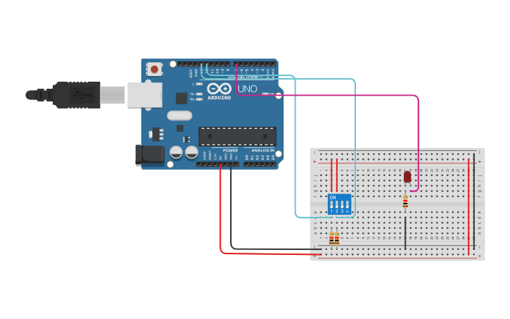 Circuit design EXAMEN SEGUNDO PARCIAL - Tinkercad