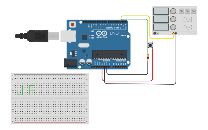 Circuit design Frequencimetro UNO Loop - Tinkercad
