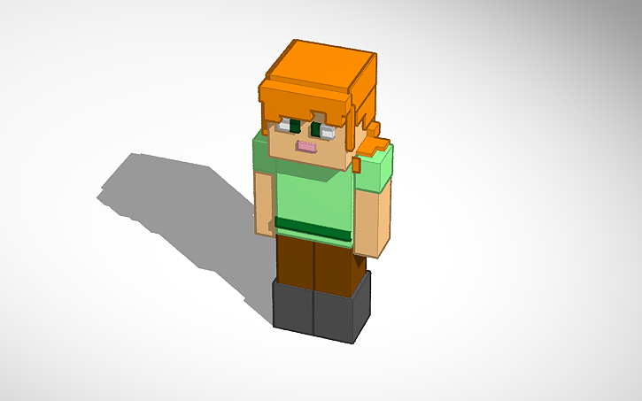 3D Design Minecraft Alex Tinkercad