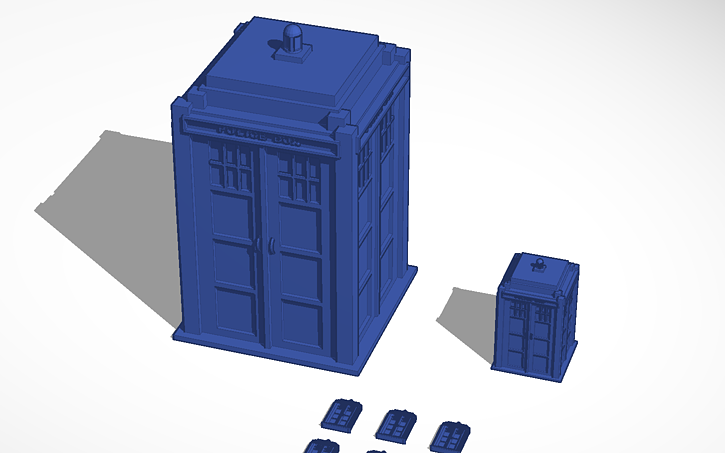 3D design TARDIS - Tinkercad