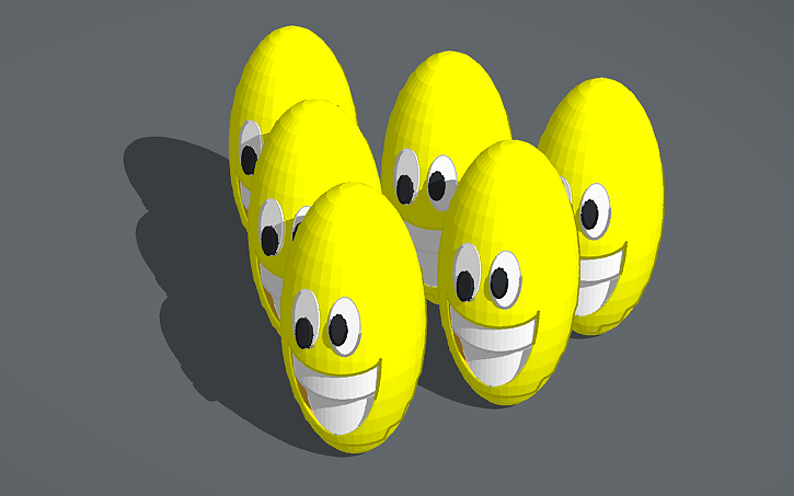 3D design Jelly Bean Face - Tinkercad