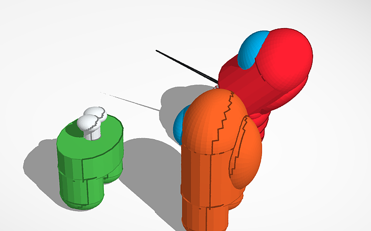3D design Among us characters - Tinkercad