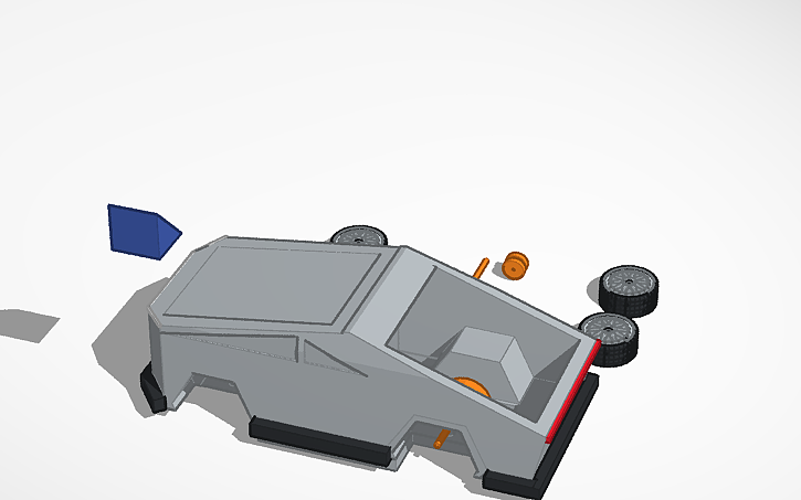 3D design solar car - Tinkercad