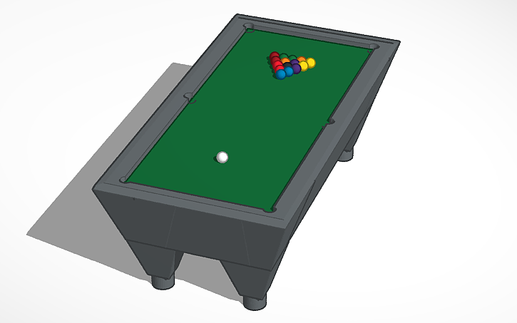 3D design Pool Table - Tinkercad