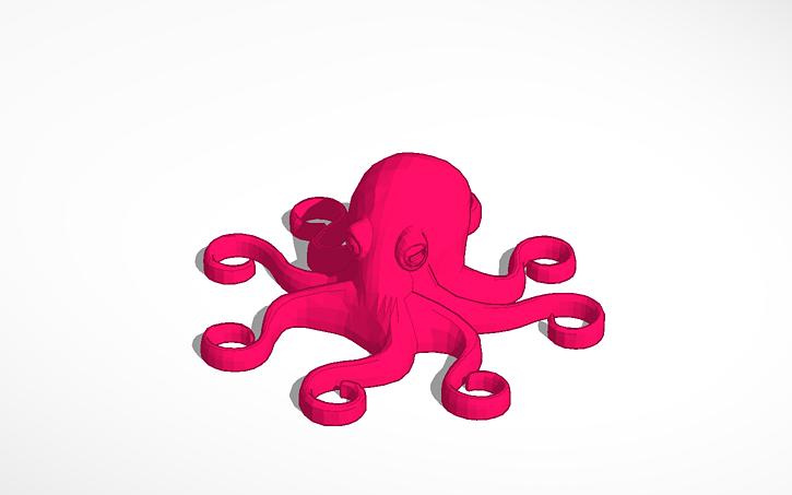 3D design Tiny Octopus - Tinkercad