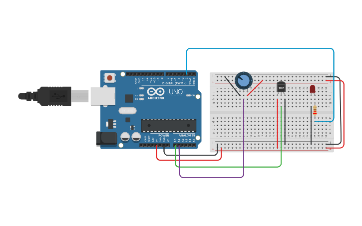 Circuit design CIRCUITO ARDUINO AMAYA | Tinkercad