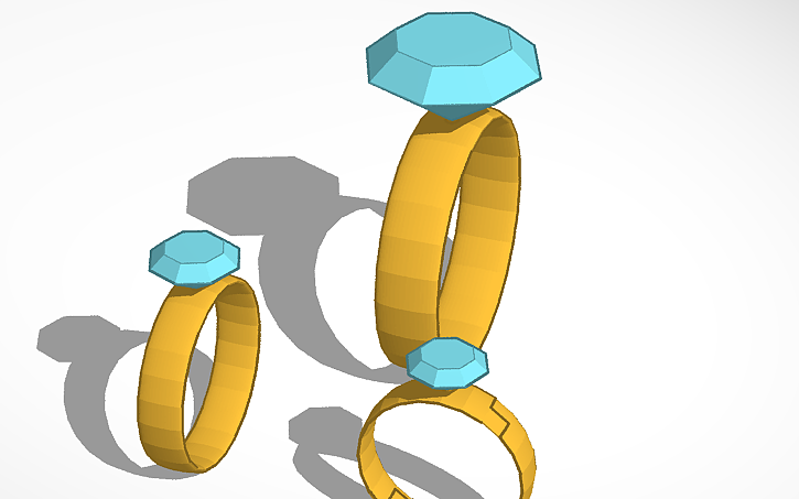 3D design Rings - Tinkercad
