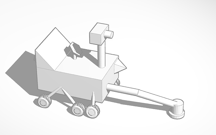 Cad Block Mars Rover 3D design Eric's mars rover - Tinkercad