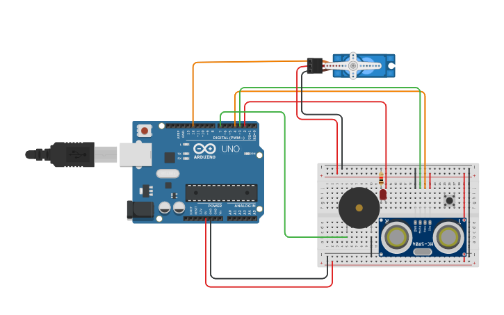 Circuit design PANIC BUTTOM - Tinkercad