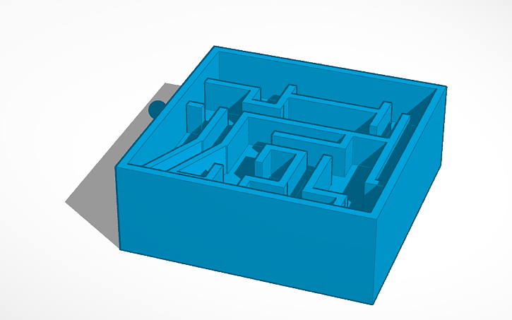 3D design MAZE WITH DIVITS - Tinkercad