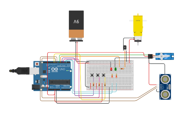 Circuit design Cinta Transportadora - Tinkercad