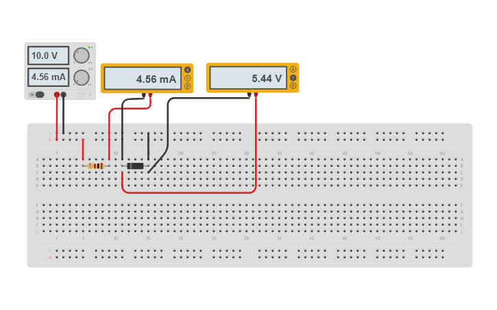 Circuit design Zener Diode - EXP 3 | Tinkercad