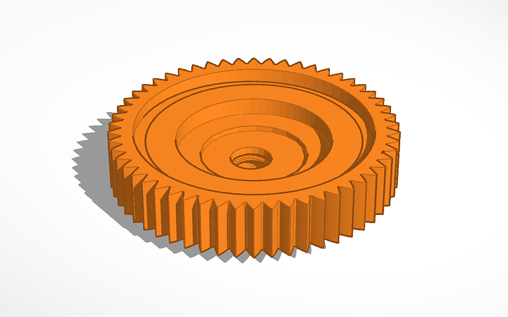 3D design spur gear nitro rc - Tinkercad